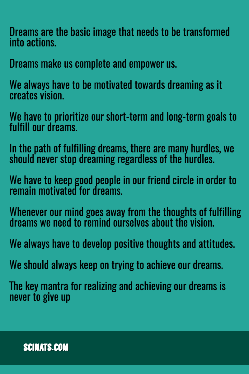 Essay on Dreams
