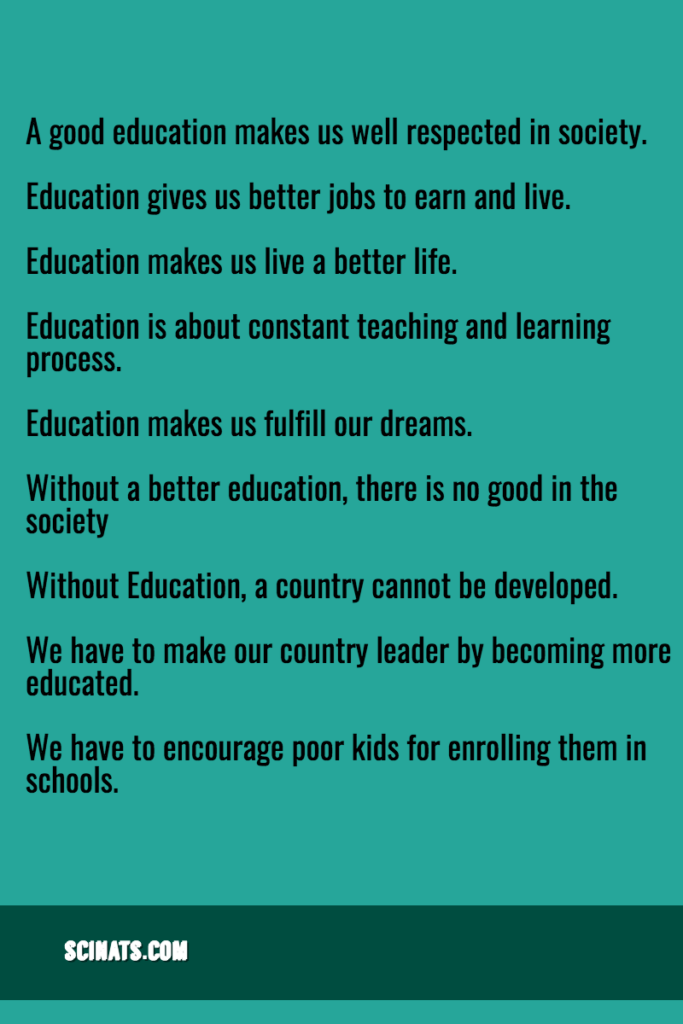 Essay on education